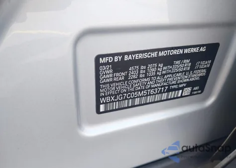 2021 BMW X1 Sdrive28I from USA, damaged, VIN WBXJG7C05M5T63717